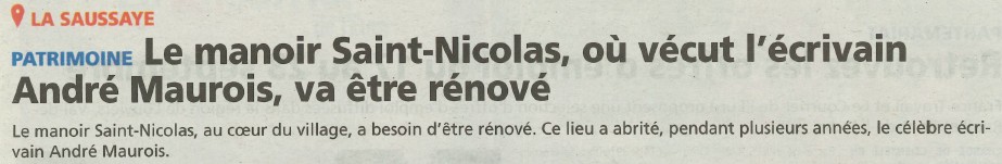 Article Courrier Eure titre