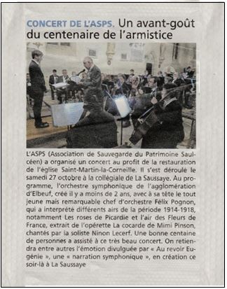 20181027 Article Concert Courrier Eure