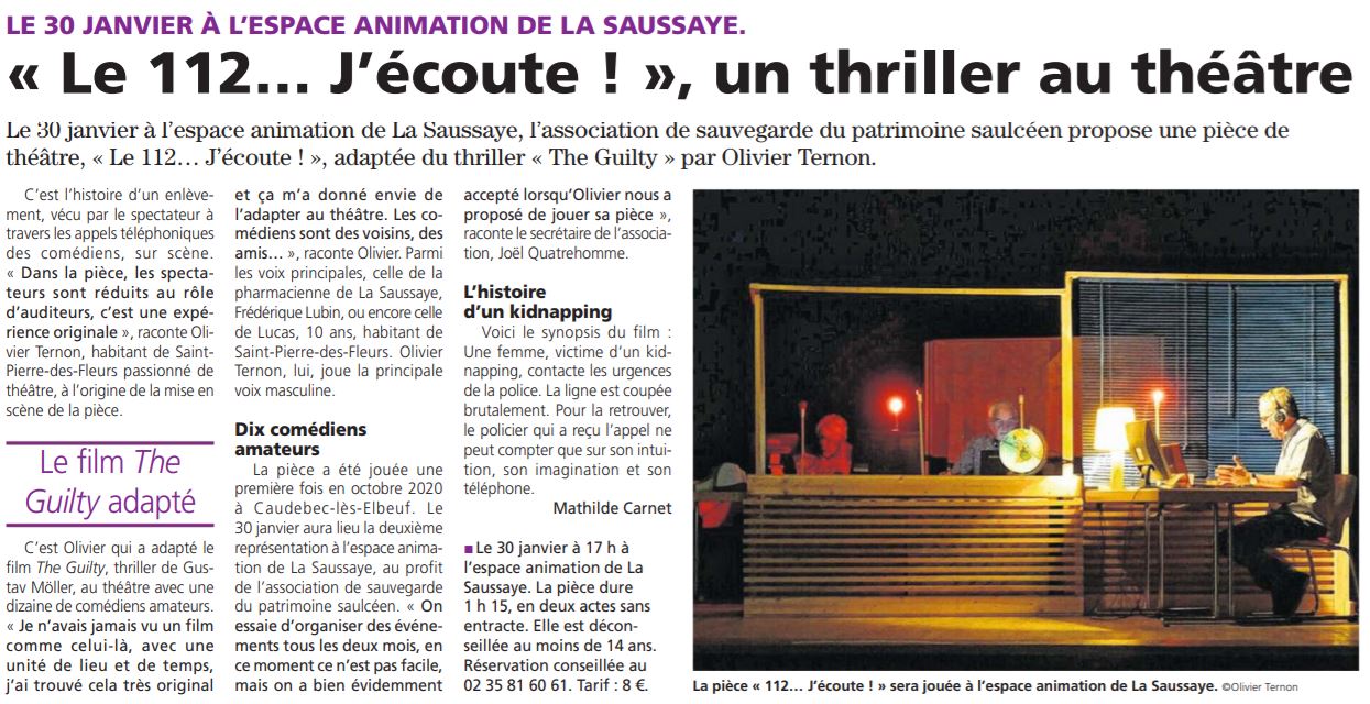 Article Courrier Eure theatre numerique